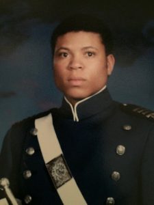 Headshot of Chevy Cleaves in Air Force cadet uniform as a young man