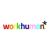 Rainbow Workhuman logo for Pride Month